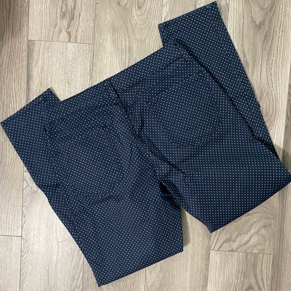 Old Navy Rock Star Blue White Dot Stretchy Blue Jeans Size 12 - Picture 4 of 4